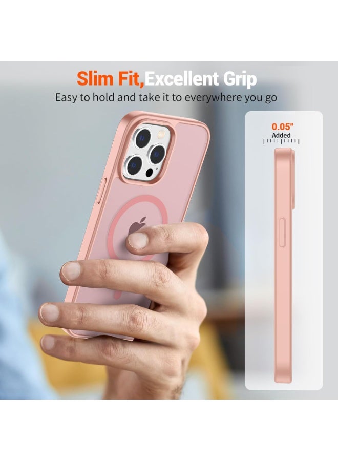 ACLIX Magnetic Case for iPhone 12 Pro Max [Shockproof & Slim] Matte Hard Back Cover with high-Grade Protection | Pink - Image 5